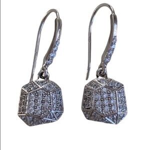 NWOT ELLE Sterling Silver & Zircon Earrings